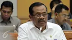 Jaksa Agung H. M. Prasetyo saat menggelar rapat dengan Komisi III DPR RI di Kompleks Parlemen, Senayan, Jakarta, Rabu (1/2). Rapat tersebut membahas penanganan kasus korupsi dan kinerja di Kejaksaan Agung. (Liputan6.com/Johan Tallo)