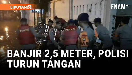 Banjir Besar di Komplek Dosen IKIP, Bantuan Polisi Dikerahkan