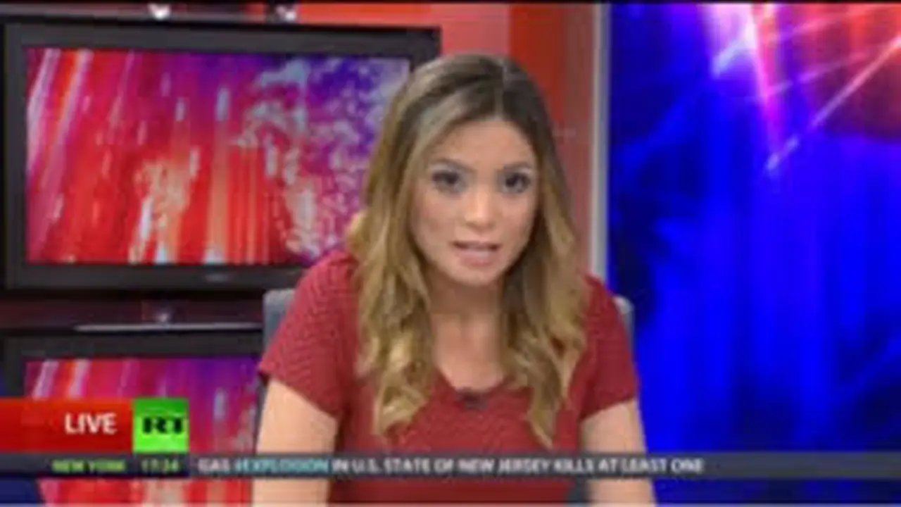 Presenter Cantik Russia Today Mengundurkan Diri Saat Siaran Langsung