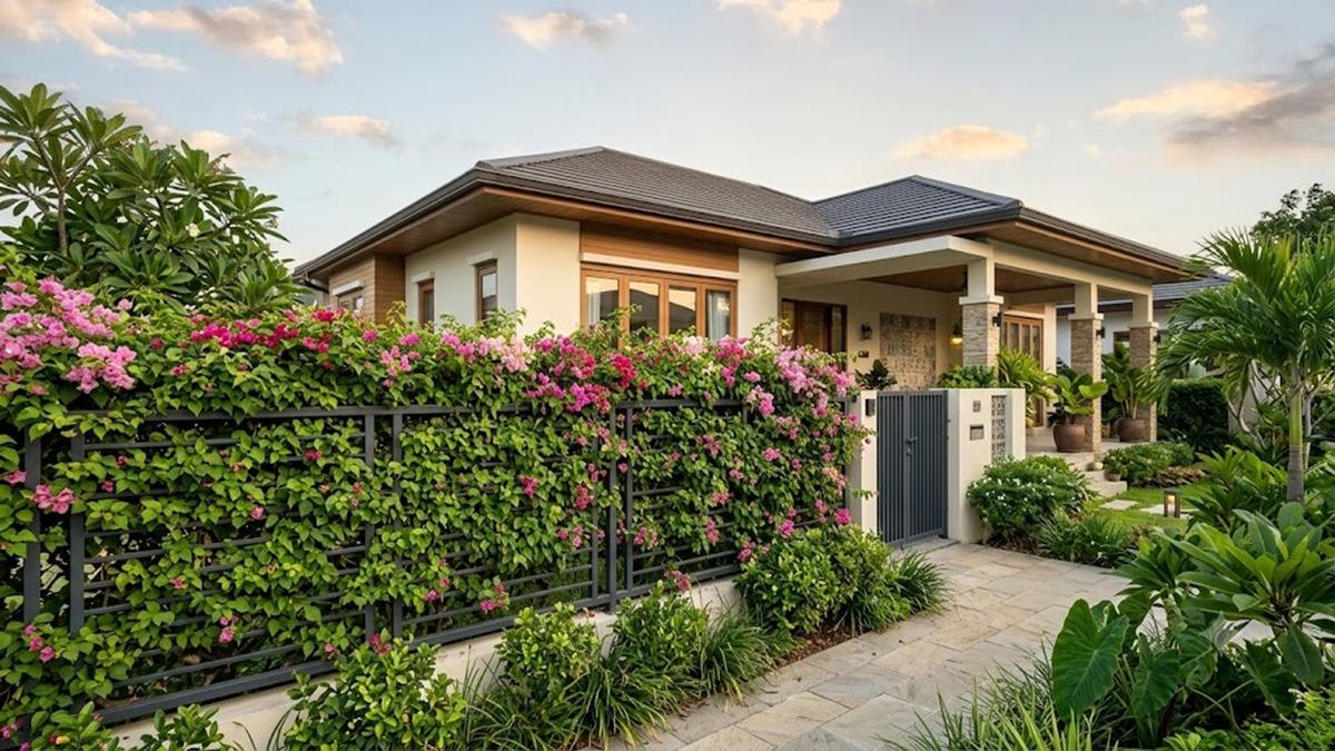 8 Desain Pagar dengan Tanaman Berduri sebagai Pengaman Alami Rumah, Hunian Tampak Asri dan Cantik