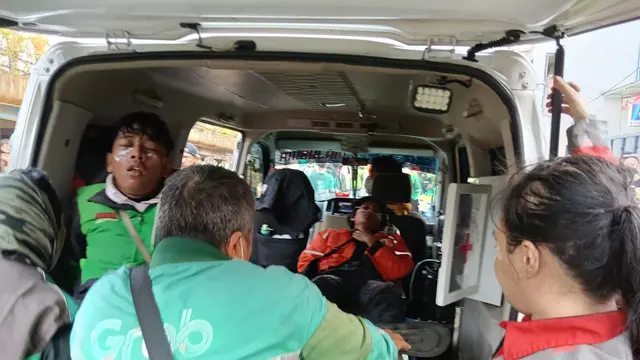 Demo Ojol di Mako Brimob Kwitang