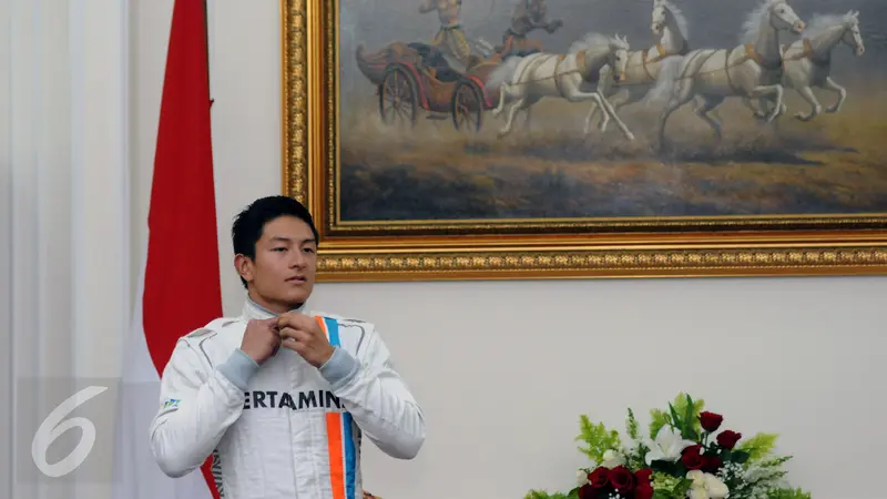 20160314-Jelang Laga Perdana di F1, Rio Haryanto Minta Restu Wapres Jusuf Kalla-Jakarta