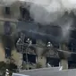 Kebakaran di Studio Kyoto Animation (Kyodo News via AP)