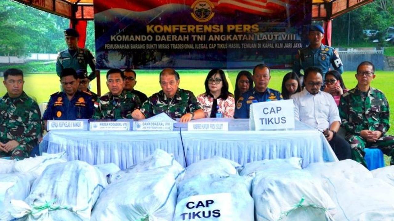 Kodaeral VIII Gagalkan Penyelundupan Cap Tikus Senilai Ratusan Juta Rupiah