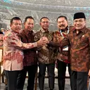 Momen Kompak 5 Pimpinan Lembaga, Kapolri dan Jaksa Agung Salam Komando