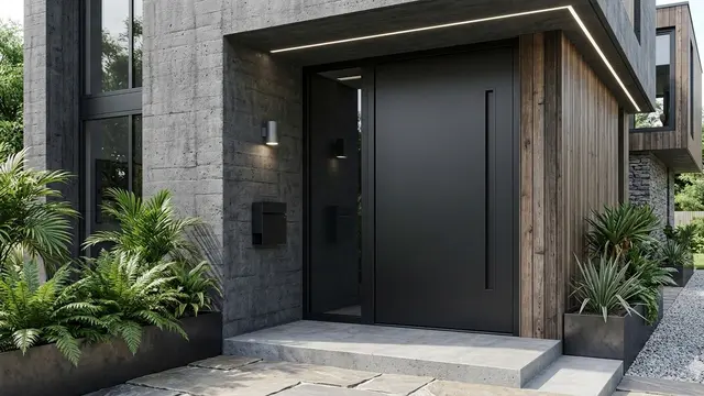 Desain Pintu Utama 2026 Tanpa Handle yang Cocok untuk Rumah Modern (Foto: Gemini AI)