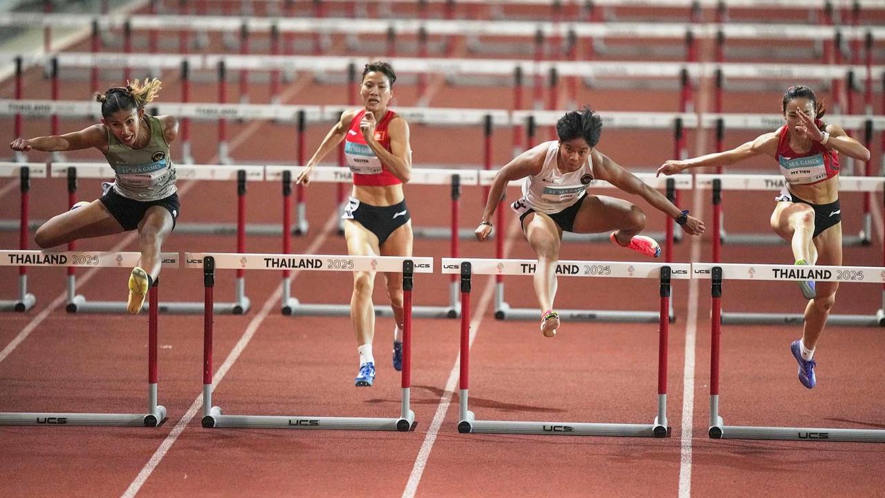 FOTO: Dina Aulia Persembahkan Emas Lari Gawang 100 Meter Putri  di SEA Games 2025