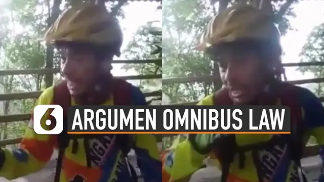 Beredar video seorang pria yang sedang menanggapi tentang UU Omnibus Law. lucunya adalah ia justru mengatakan melly goeslaw.