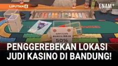 Berkedok Tempat Futsal, Tempat Judi Kasino Digerebek Polisi!