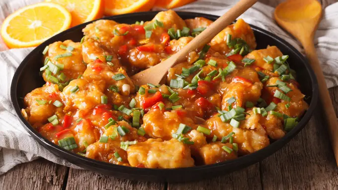 ayam saus padang asam manis saus lemon