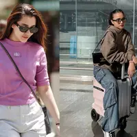 Sebagai generasi milenial, Aaliyah Massaid dan Fuji Utami kerap tampilkan gaya boyish yang banyak ditiru. Termasuk saat keduanya liburan. Siapa yang paling kece? [@aaliyah.massaid @fuji_an]