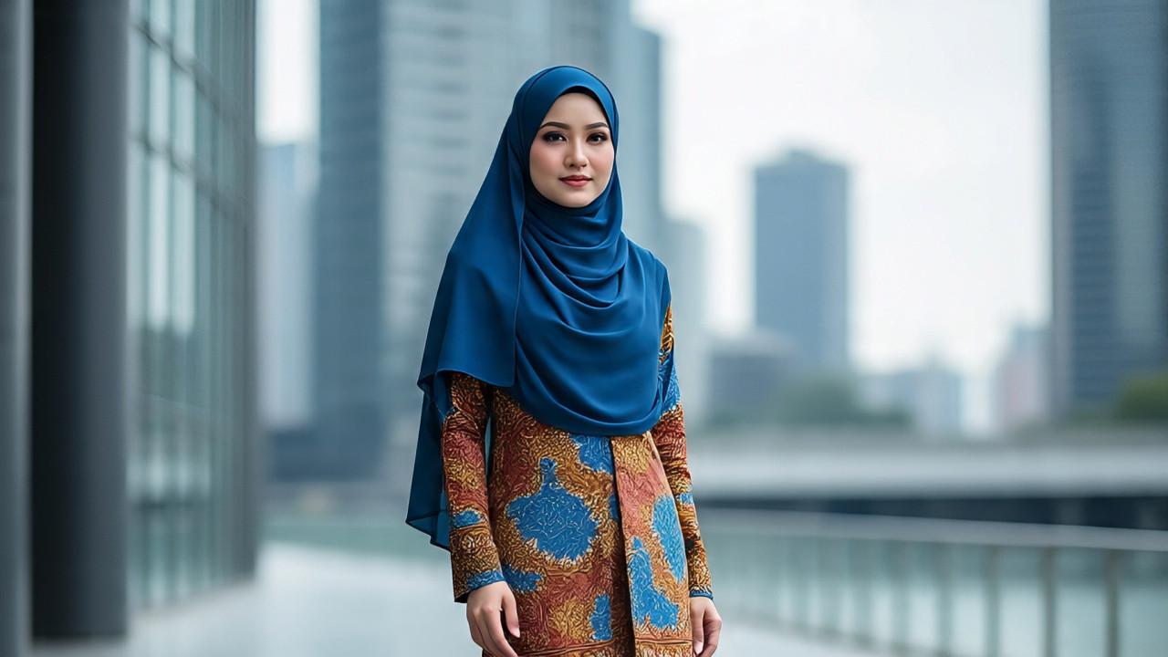 Gamis Batik Lebar