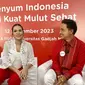 Raisa dan Hamish Daud cerita soal cara mereka mengajari buah hati, Zalina, dalam menjaga kesehatan gigi. (Foto: Diviya Agatha/Liputan6.com)