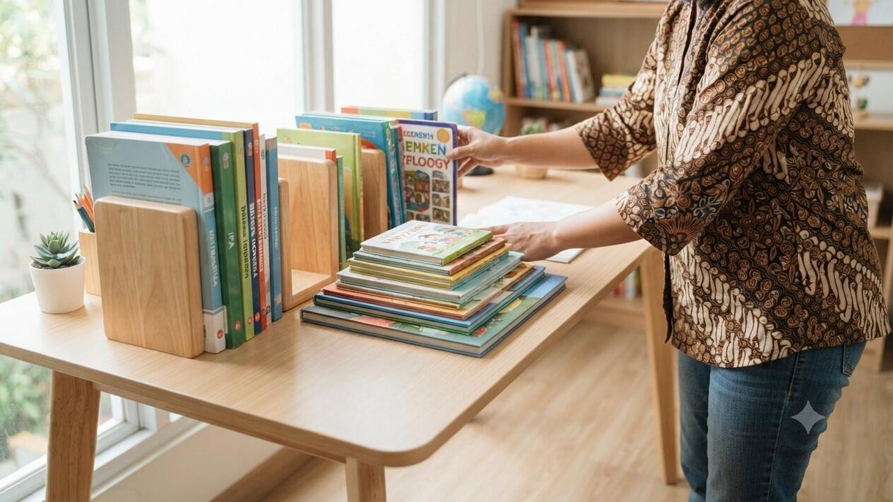 Cara Menata Buku di Meja Belajar Anak agar Menarik dan Rapi