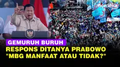 MERDEKA.COM - Presiden Prabowo Subianto menghadiri peringatan Hari Buruh Nasional yang digelar di Monas, Jakarta, Jumat, 1 Mei 2026. Dalam pidatonya, Prabowo juga sempat bertanya tentang manfaat program Makan Bergizi Gratis (MBG) bagi para buruh.

Prabowo menjelaskan bahwa MBG merupakan program p...