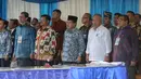 Wakil Presiden Jusuf Kalla saat menghadiri peresmian Menara Iqra di Universitas Muhammadiyah Makassar, Minggu (7/5/2015). Gedung ini pertama dibangun Juli 2007 saat Jusuf Kalla menjabat sebagai wakil presiden. (Liputan6.com/Faizal Fanani)