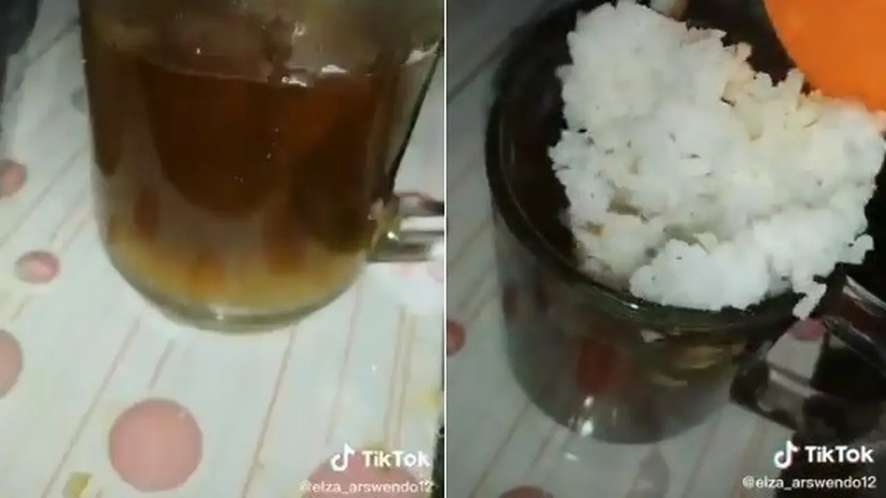 teh dicampur nasi