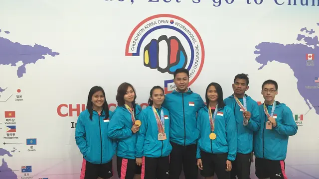 Atlet Taekwondo Indonesia Sabet 6 Medali di Korea