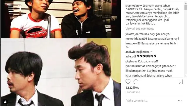 Instagram Istri Denny Cagur