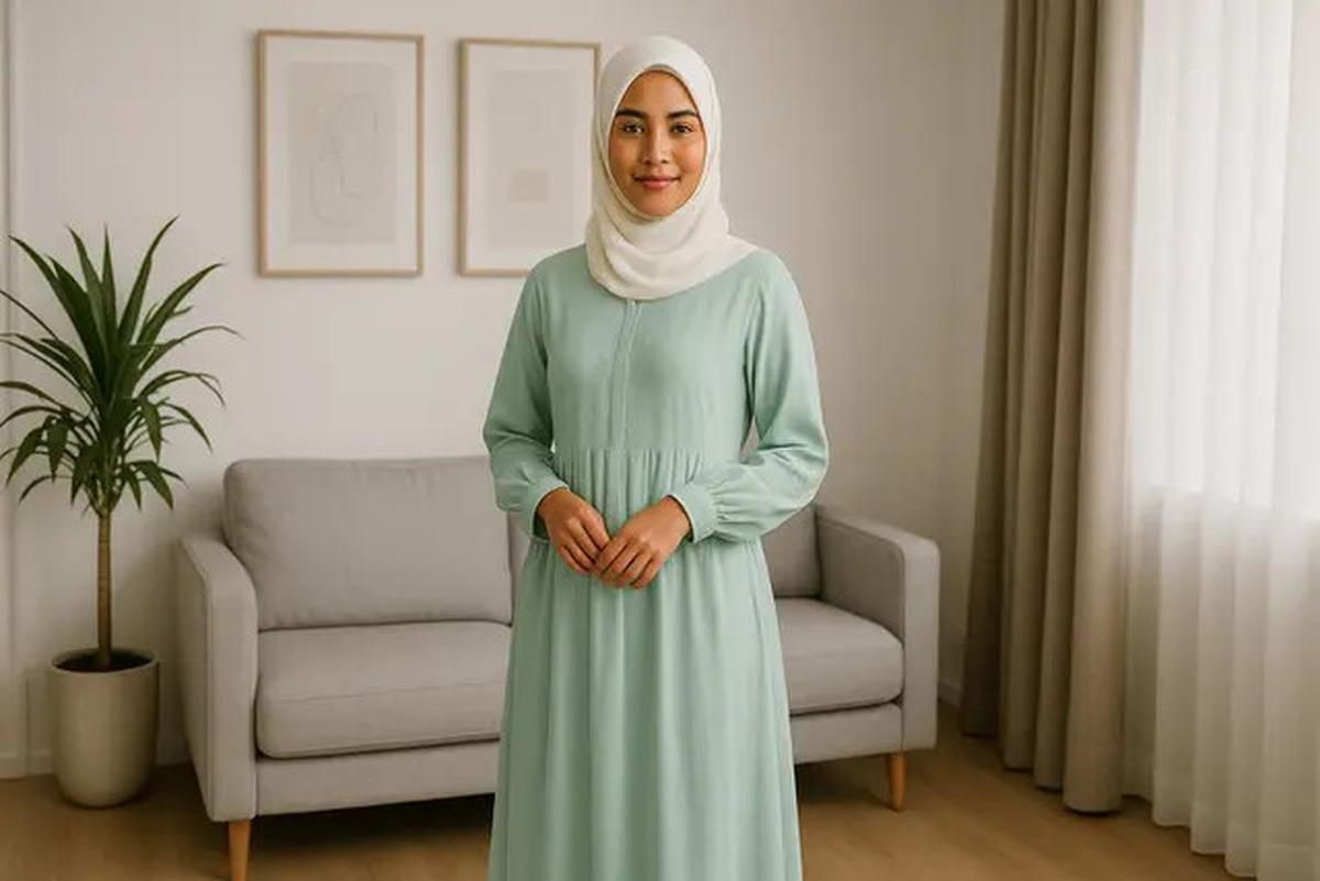 7 Inspirasi Gamis Warna Pastel untuk Kulit Sawo Matang, Tampil Cerah Alami dan Makin Pede