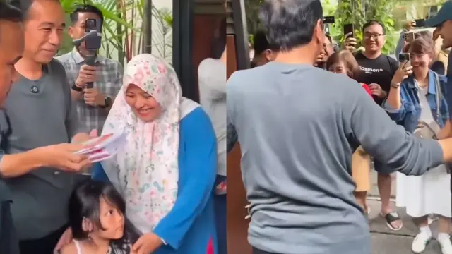 Rumah Jokowi Ramai Didatangi, Warga Berfoto hingga Dikasih Camilan dan Buku Tulis