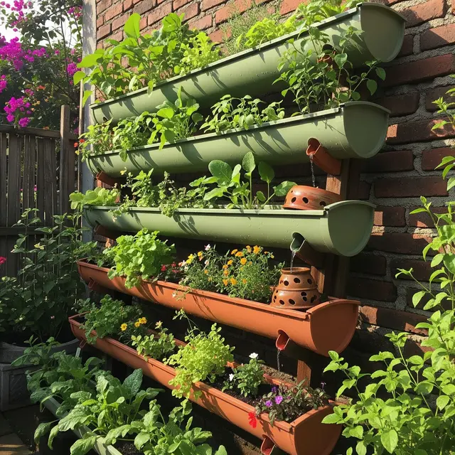 Desain Kebun Kangkung Vertikal