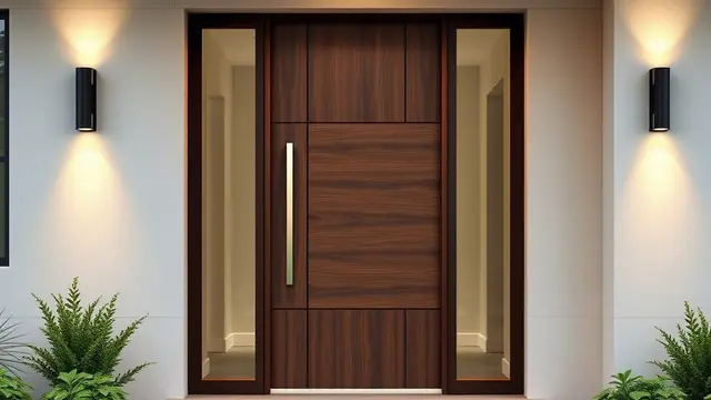 Pintu Minimalis dengan Desain Geometris