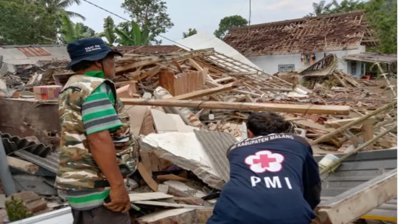 Gempa di Malang, 1 warga Meninggal dan 251 Rumah Rusak