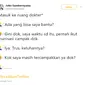 Salah satu cuitan warganet dengan tagar Recehkan Twitter (Sumber: Twitter @jokosambernyawa)