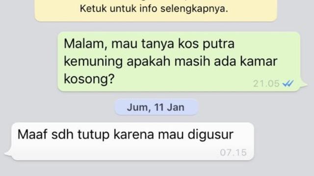 8 Chat Lucu Susahnya Nyari Kos Ini Bikin Geleng-Geleng Kepala
