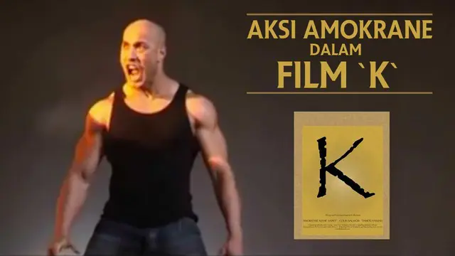 Video aksi Amokrane Kiane Sabet saat menjadi pemeran utama di film `K` pada tahun 2009 produksi Inggris.