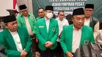 Muhamad Mardiono (tengah) ditunjuk sebagai pelaksana tugas (Plt) Ketua Umum Partai Persatuan Pembangunan (PPP) menggantikan Suharso Monoarfa (Istimewa)