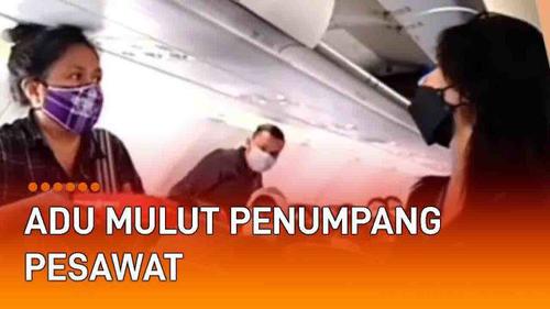 VIDEO: Viral Adu Mulut Penumpang Pesawat Akibat Serobot Antrian Keluar