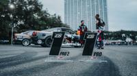 Dua trofi juara yang diraih Alpha Rules Drift Team pada seri keempat Indonesia Drift Series (IDS) 2022. (Istimewa)