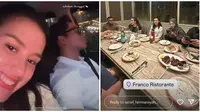 Potret Dinner Sarah Menzel Bareng Keluarga Azriel. (Sumber: Instagram/azriel_hermansyah)