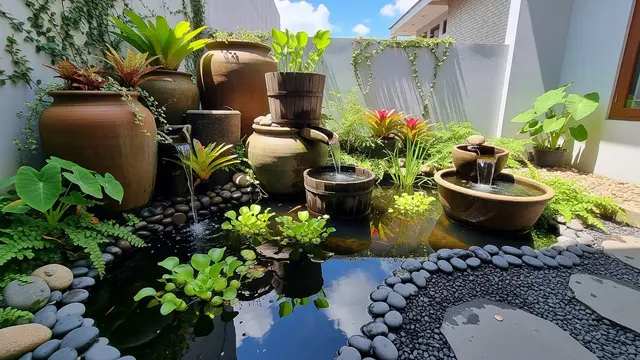 Desain Kolam Mini untuk Halaman Kurang dari 3 Meter/Gemini AI