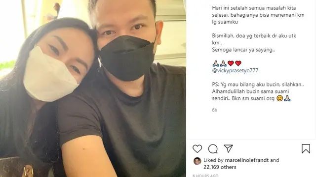 Kalina Ocktaranny - Vicky Prasetyo (Foto: Instagram/@kalinaocktaranny)