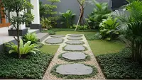 8 Ide Jalur Setapak Kebun agar Tidak Becek Saat Musim Hujan, Cocok untuk Area Tropis
