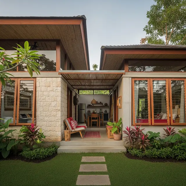 9 Desain Rumah Natural Modern dengan Ventilasi Besar dan Pencahayaan Alami, Hunian Sehat