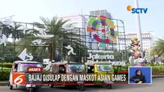 Berbagai cara dilakukan untuk sosialisasi pesta olahraga terbesar se-Asia, Asian Games 2018. Tidak hanya media massa, angkutan umum seperti bajaj juga menjadi media promosi Asian Games.