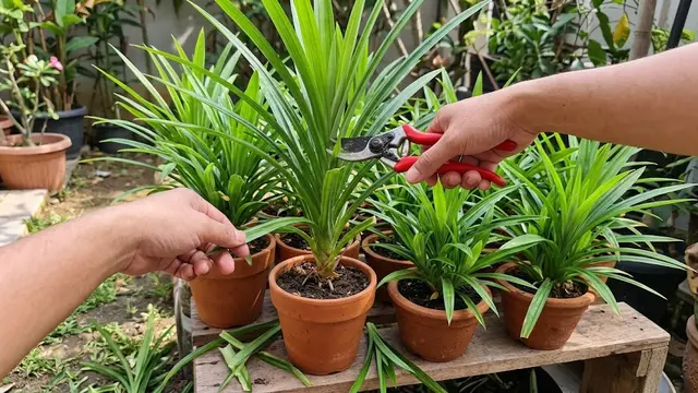 9 Cara Membuat Tanaman Pandan Tetap Rimbun di Pot Kecil, Sehat dan Produktif