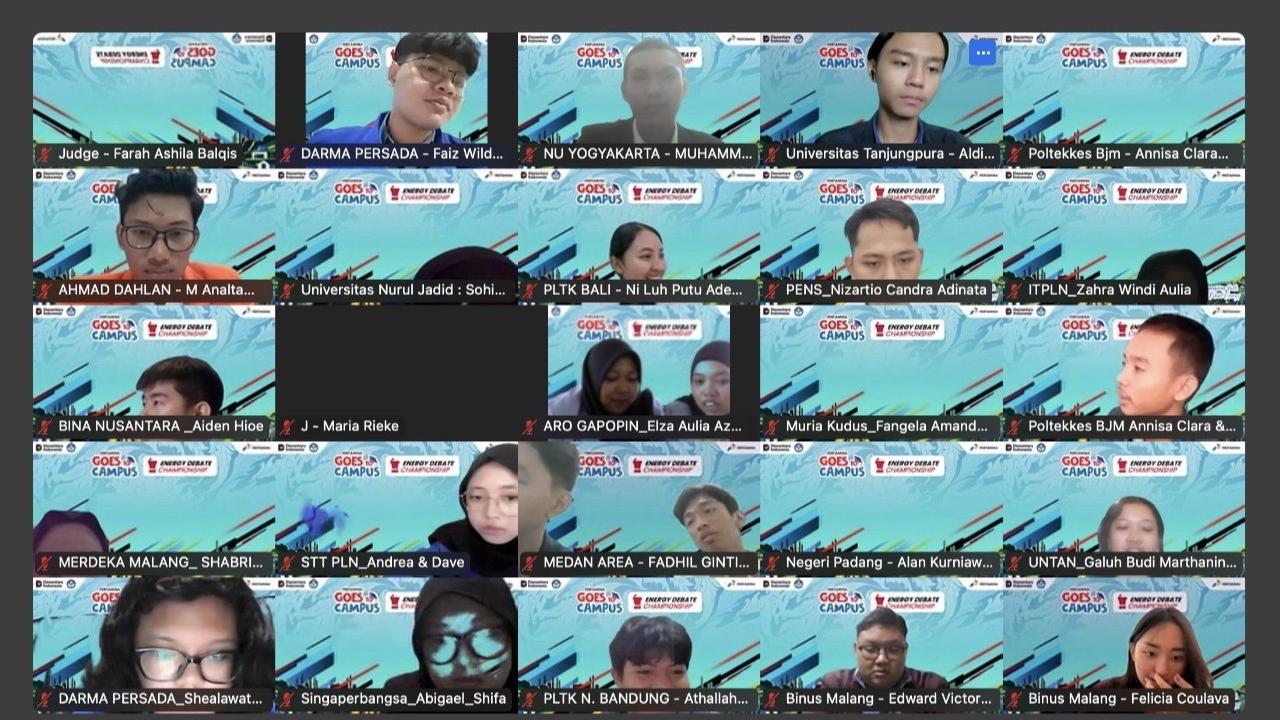 16 Tim Lolos Final Nasional Energy Debate Championship Pertamina Goes To Campus 2025