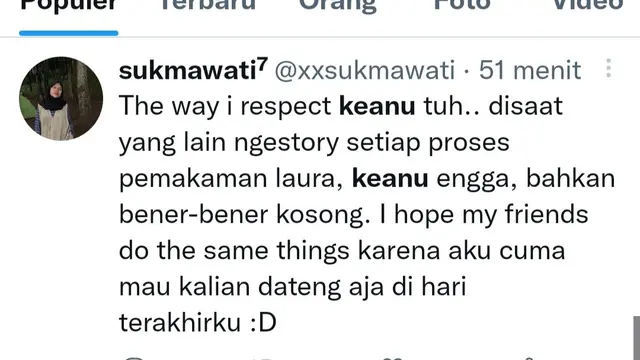 Unggahan netizen soal Keanu AGL dan Laura Anna. (Foto: Dok. Twitter)