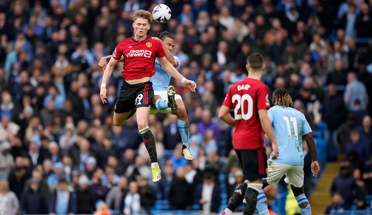 Bermain di hadapan pendukung sendiri, Manchester City tampil mendominasi sepanjang pertandingan. (AP Photo/Dave Thompson)