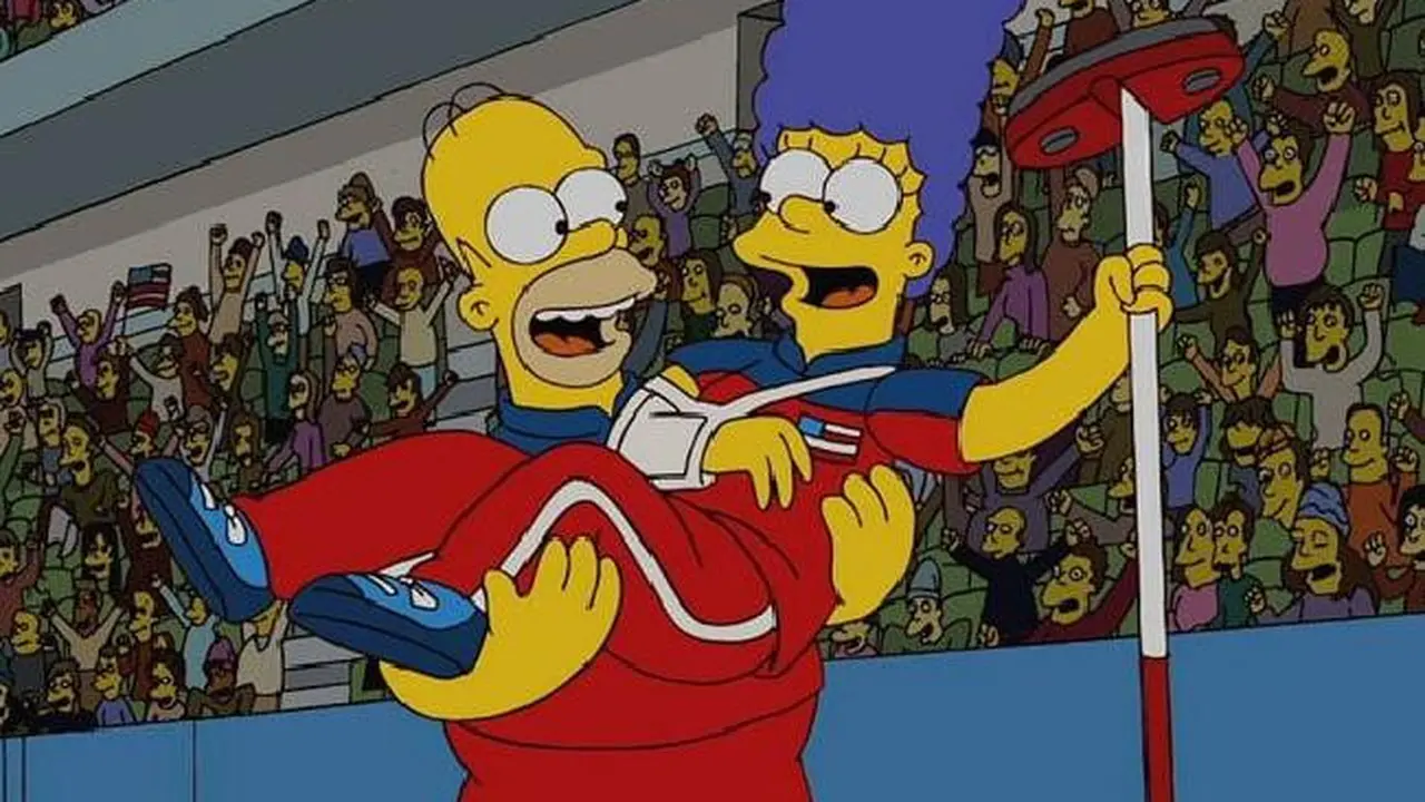 Ramalan The Simpsons tentang kemenangan tim curling Amerika Serikat di olimpiade (Tiwitter @TheSimpsons)