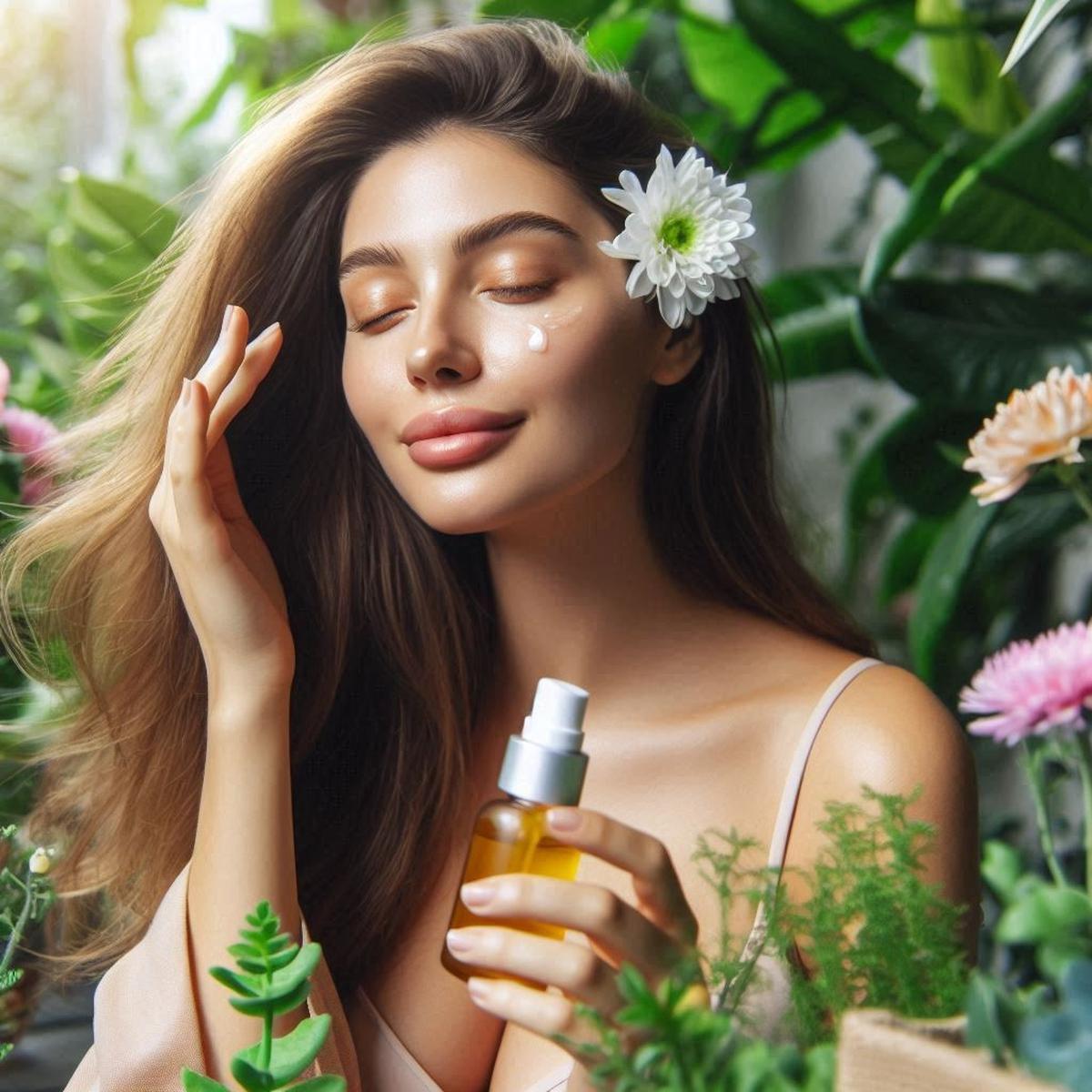 Ilustrasi Ibu Hamil Pakai Skincare