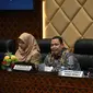 Kepala Biro Perencanaan dan Organisasi Setjen DPR RI, Helmizar saat memimpin Forum Konsultasi Publik di Senayan. (Foto: Farhan/vel).