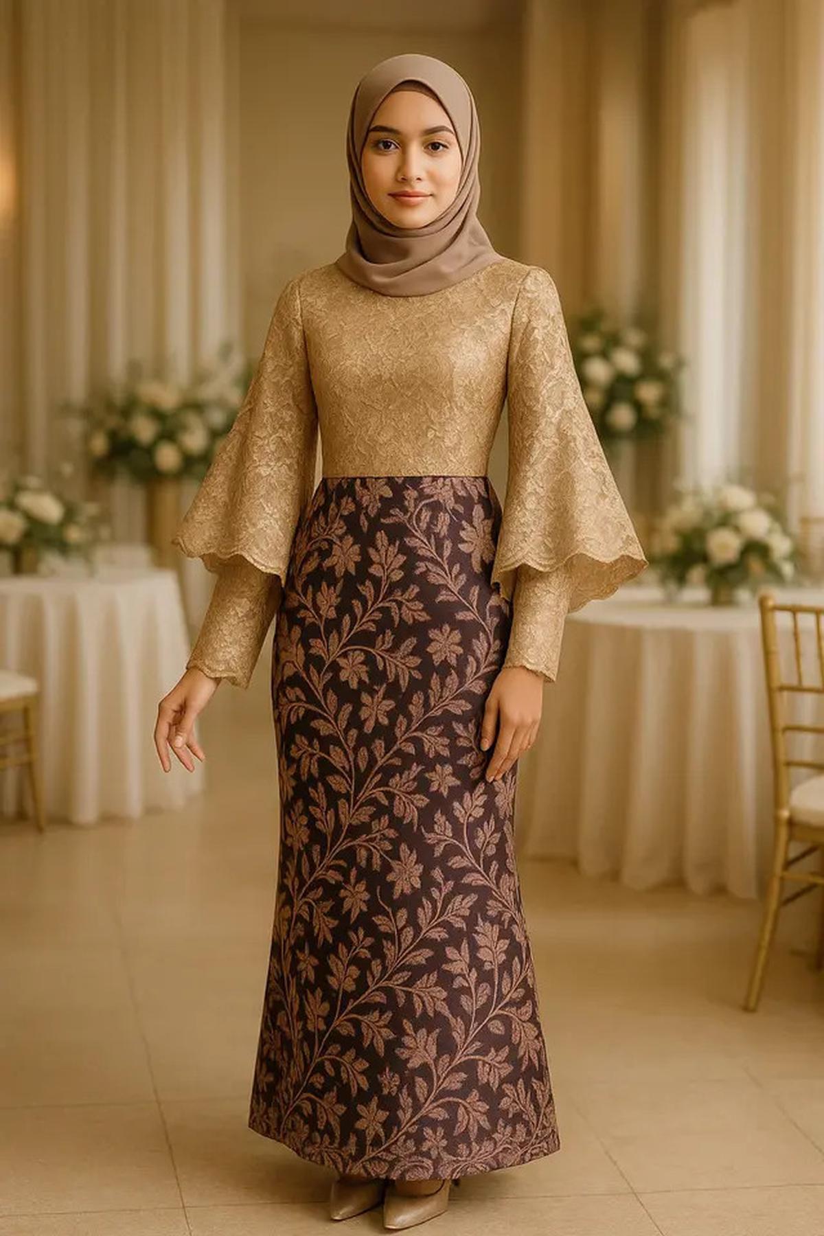 8 Model Batik Brokat Kombinasi Lengan Kupu Kupu Terbaru 2025, Anggun dan Modern
