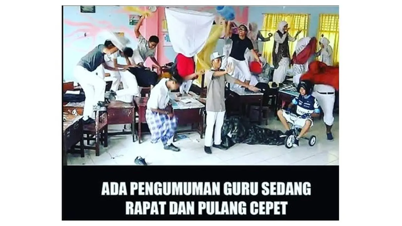 Kelakuan Murid Saat Guru Lagi Rapat Ini Bikin Geleng-geleng