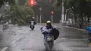 Guna menghindari korban, pihak otoritas lalu lintas kota Shanghai memberlakukan batasan kecepatan 40 km per jam bagi mobil dan kendaraan lain di jalan raya. (Hector RETAMAL/AFP)